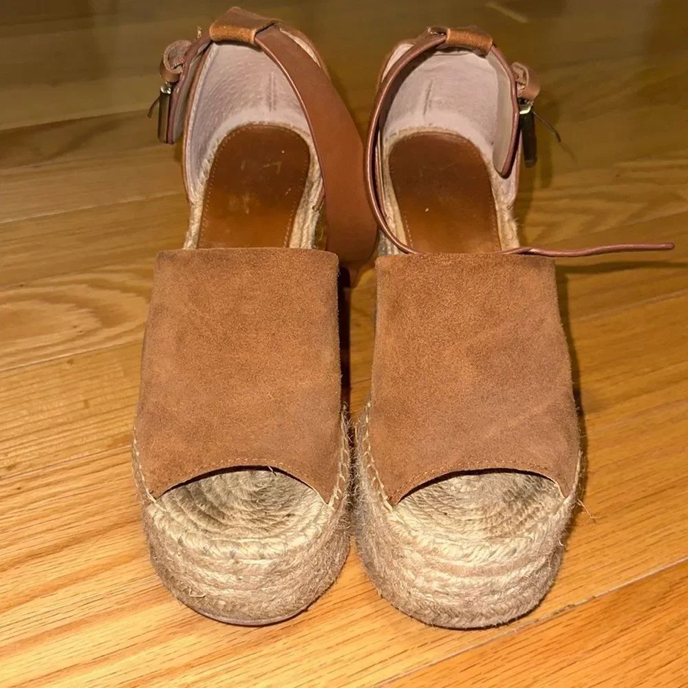 Marc Fisher Adalyne Espadrille Platform Wedge SIZE 6.5